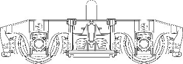 台車TR52（一両分・スポーク車輪）の画像