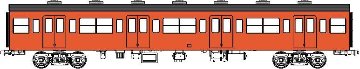 国鉄103系非ユニット窓・非冷房車、朱色1号動力なし増結1両セットLの画像