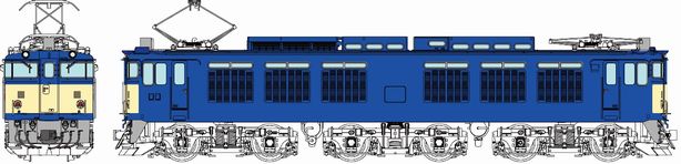 EF64-0代1次車国鉄標準色（ツララヨケ撤去後）の画像
