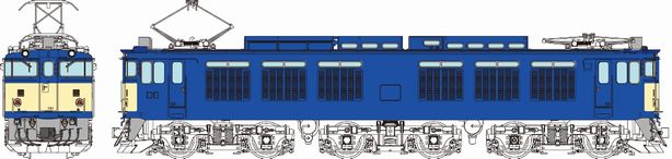 EF64-0代1次車国鉄標準色稲沢タイプ（ツララヨケ撤去後）の画像