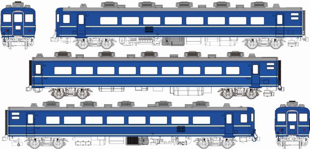 国鉄14系500代座席車基本セットAの画像