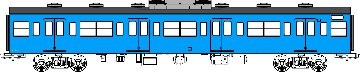 国鉄103系非ユニット窓・冷房車・青22号(サハ103)の画像