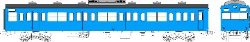 国鉄103系低運転台・非ユニット窓・冷房車・青22号(クハ103)の画像