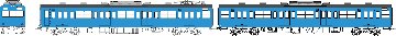 国鉄103系低運転台・非ユニット窓・冷房車・青22号(クモハ103+モハ102(T))の画像