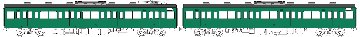 国鉄103系非ユニット窓・冷房車・青緑1号(モハ103+モハ102(M))の画像