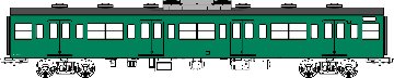 国鉄103系非ユニット窓・冷房車・青緑1号(サハ103)の画像