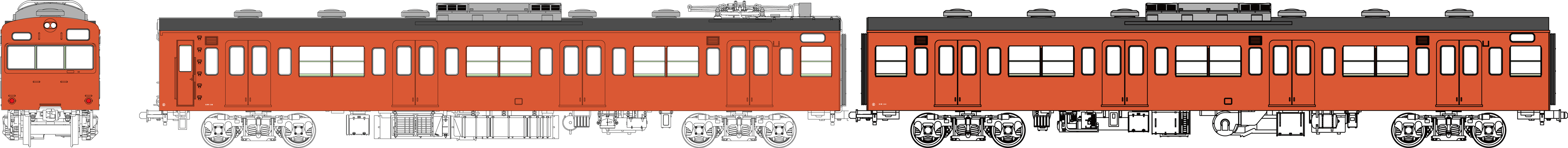 国鉄103系非ユニット窓・冷房車・朱色1号(クモハ103+モハ102(T))の画像