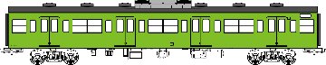 国鉄103系非ユニット窓・冷房車・黄緑6号(サハ103)の画像