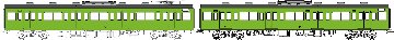 国鉄103系非ユニット窓・冷房車・黄緑6号(モハ103+モハ102(T))の画像