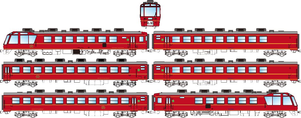 「国鉄お座敷列車オリエントサルーン6両セット 」の画像
