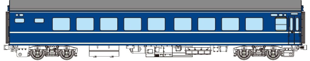 ナハネ20（外開非常口、3本帯）の画像