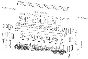 オハフ33キノコ折妻・布張屋根未塗装キットの画像