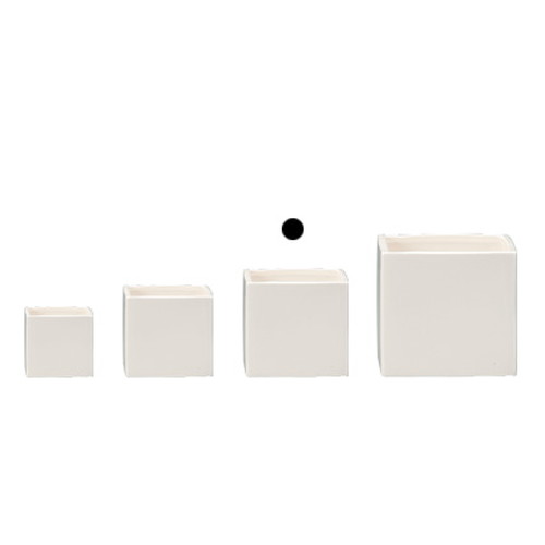 COLOR VASE_CUBE 10□9H (カラー ベース)【WHITE】の画像