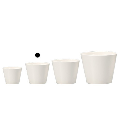 COLOR VASE_ROUND 9φ8H (カラー ベース)【WHITE】の画像