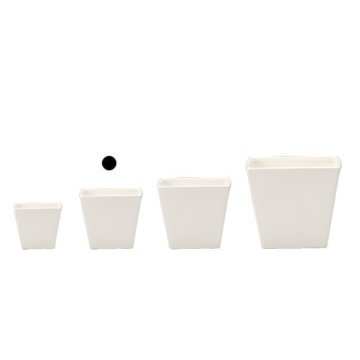 COLOR VASE_SQUARE 8.5□8H (カラー ベース)【WHITE】の画像