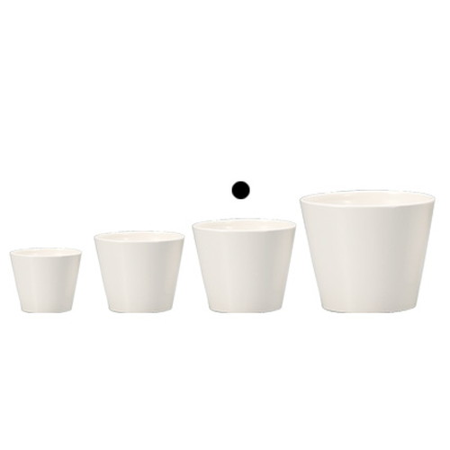 COLOR VASE_ROUND 11φ9H (カラー ベース)【WHITE】の画像