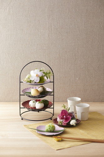 high tea stand 3tiers_18φ31H (ハイ ティー スタンド スリー ティアーズ)【WHITE】の画像