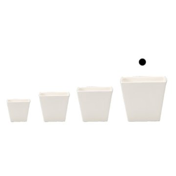 COLOR VASE_SQUARE 13.5□12H (カラー ベース)【WHITE】の画像