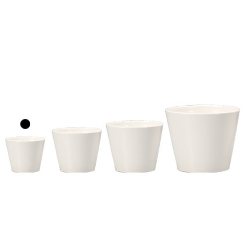 COLOR VASE_ROUND 7.5φ6H (カラー ベース)【WHITE】の画像