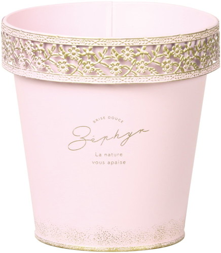 L付ガーデンブリキダ鉢4号用ピンクの画像