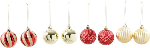 60mmゴールドレットボール8Pの画像