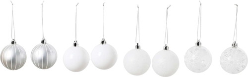 60mmホワイトミックスボール8Pの画像