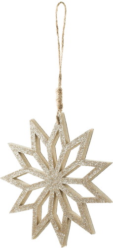 フェルトスノーフレークオーナメントM GOの画像