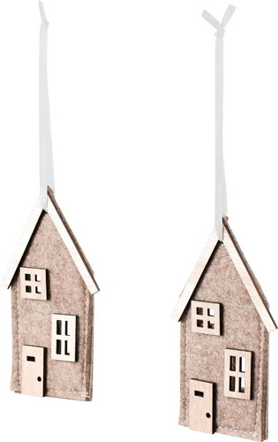 フェルトハウスオーナメント2Pの画像