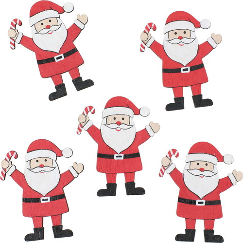 ウッドサンタモチーフ5Pの画像