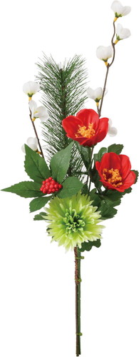 ミックス椿ラッピングの画像