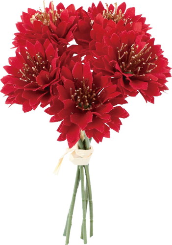 ベルベットコーンフラワーピック5Pの画像