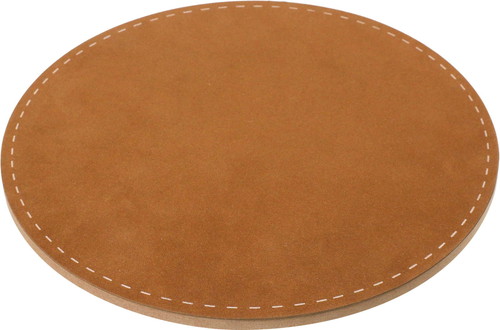 レザールックラウンドマット BRの画像
