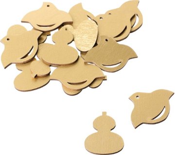 ウッド賀正モチーフパーツ16P GOの画像