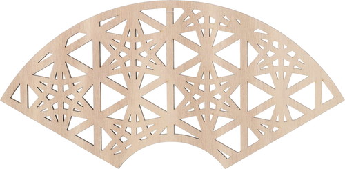 重ね竜胆ウッドベース 無垢の画像