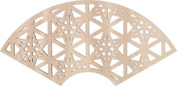 重ね竜胆ウッドベース 無垢の画像