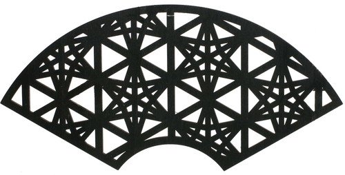 重ね竜胆ウッドベース 黒の画像