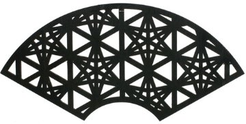 重ね竜胆ウッドベース 黒の画像