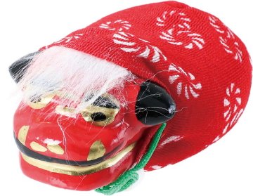 お手玉獅子 赤の画像