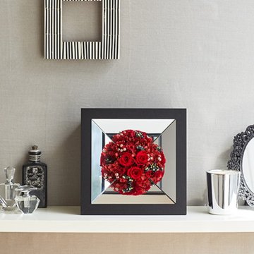 Mirror box frame_28L12W6.5H (ミラー ボックス フレーム)【BLACK】の画像