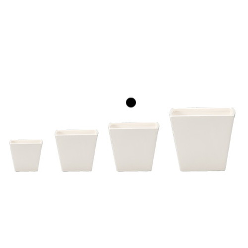 COLOR VASE_SQUARE 10.5□9.5H (カラー ベース)【WHITE】の画像