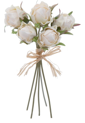 ローズバットバンチ×5【クリーム】の画像