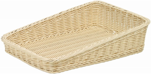 PPバスケット30×40ハス切り アイボリーの画像