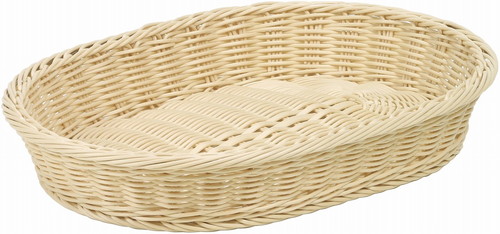 PPバスケット39×30小判 アイボリーの画像