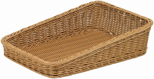 PPバスケット30×40ハス切り カフェブラウンの画像