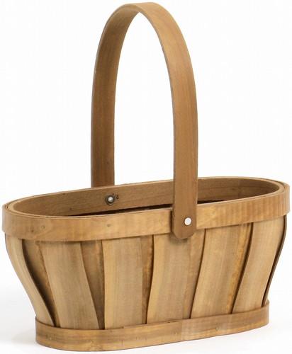 L付ウッディ連鉢手付3号用茶の画像