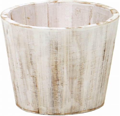 L付木製アンティークダ鉢3.5号用WHの画像