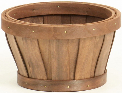 L付ウッディアレンジ篭M茶の画像