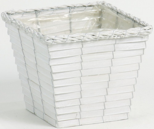 ホワイトバンブー角ダ鉢5号用の画像