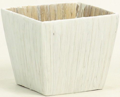 L付ヒヤシンスダ鉢4号用角白の画像