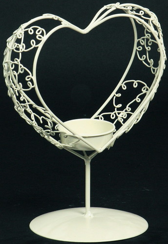 クルクルワイヤーハートスタンドの画像